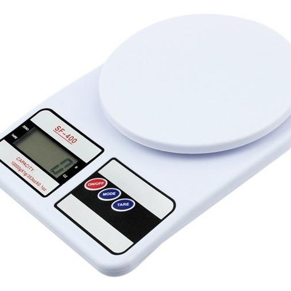 GENERICO - Balanza Digital de Cocina Blanca con Capacidad de 7 kg
