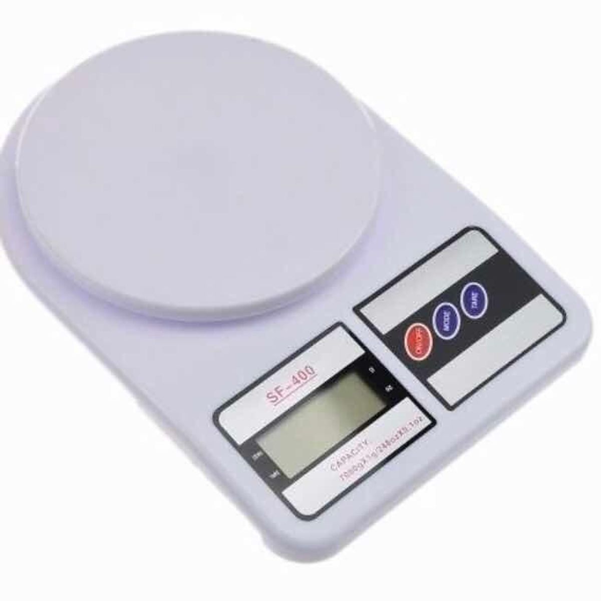 GENERICO - Balanza Digital de Cocina Blanca con Capacidad de 7 kg
