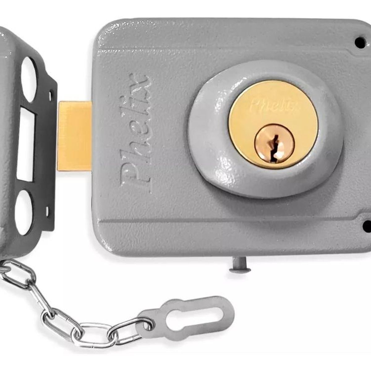 GENERICO - Chapa Cerradura Sobrepuesta Doble Cilindro para Puertas