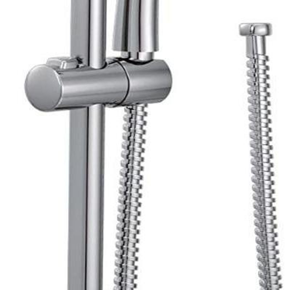 GENERICO - Ducha Flexible con Barra Regulable y Jabonera Incluida