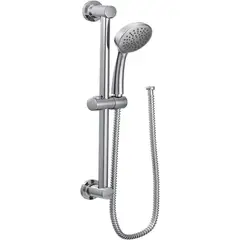 GENERICO - Ducha Flexible con Barra Regulable y Jabonera Incluida