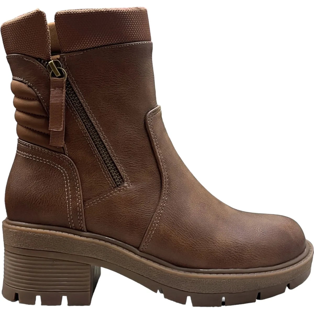 DETOGNI - Botin Casual Mujer Café Plataforma Berlin Detogni