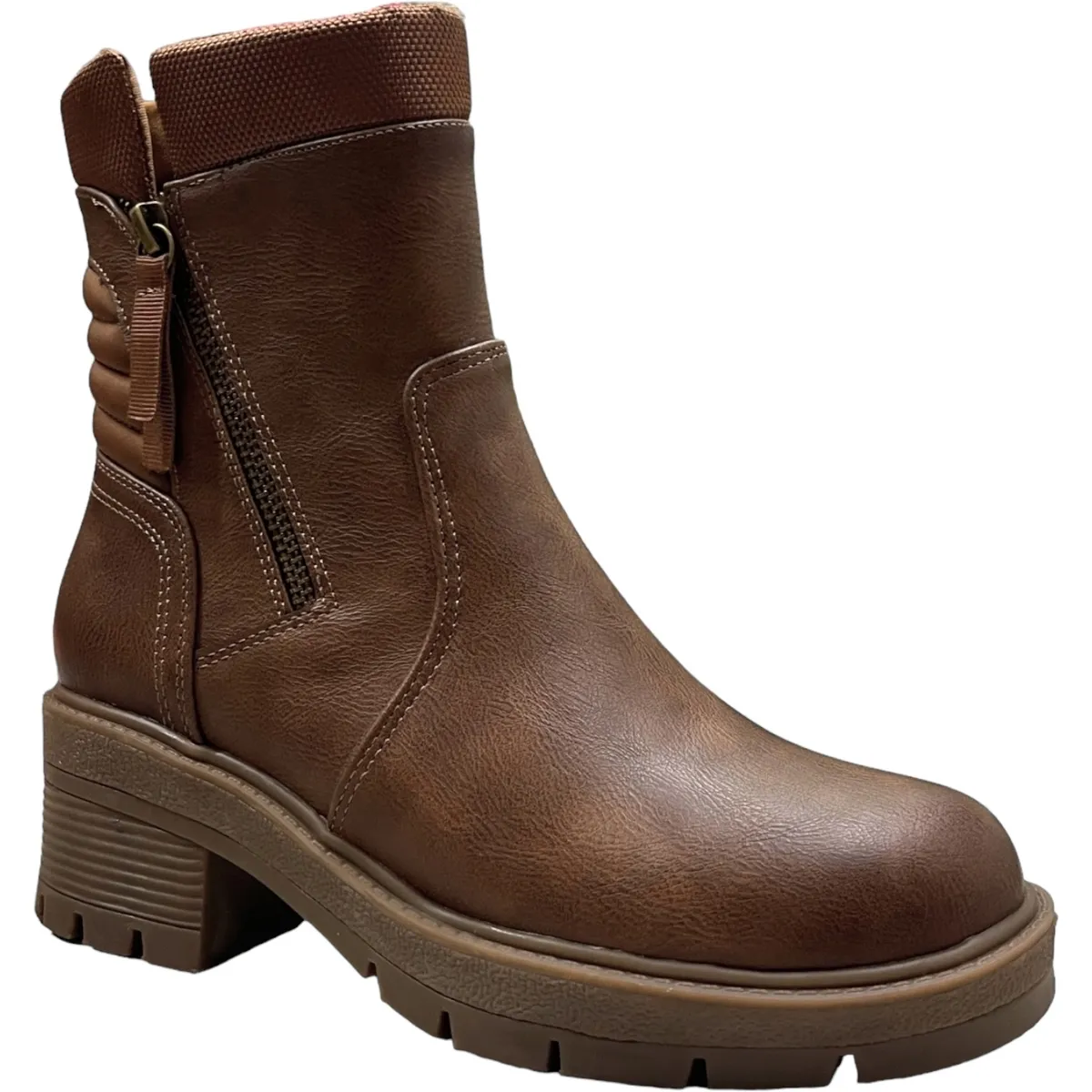 DETOGNI - Botin Casual Mujer Café Plataforma Berlin Detogni