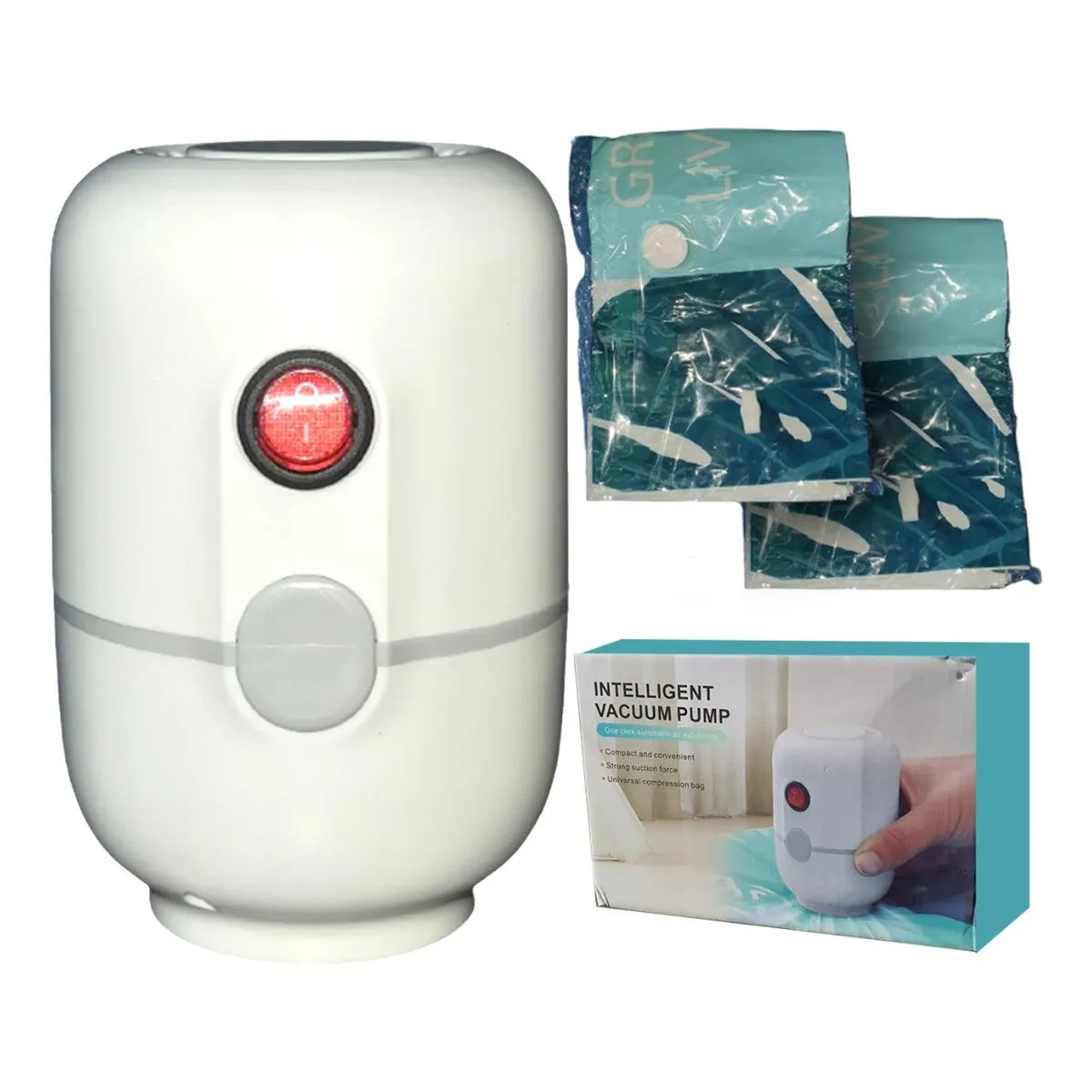 GENERICO - Bomba de Vacío Eléctrica para Ropa y Viajes Universal