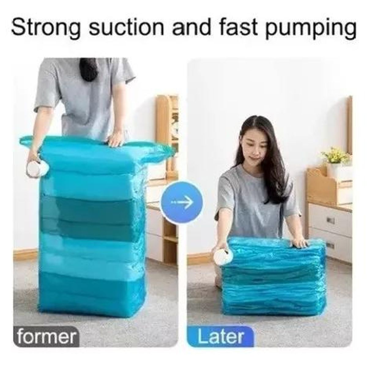 GENERICO - Bomba de Vacío Eléctrica para Ropa y Viajes Universal