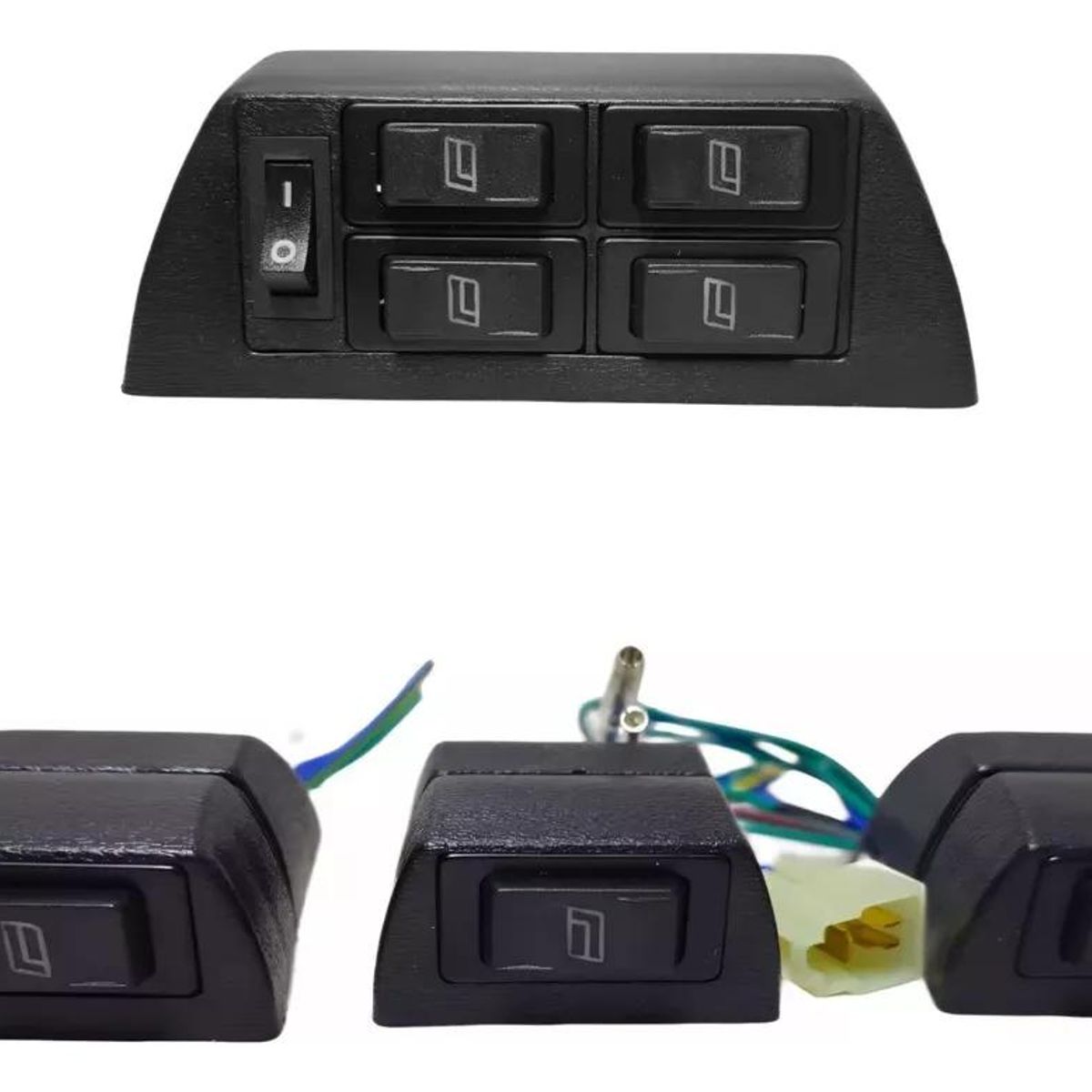 GENERICO - Kit de Alzavidrios Eléctricos Universal 12V para 4 Puertas