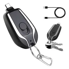 GENERICO - Cargador Portátil Mini Power Bank Llavero 1500 mAh