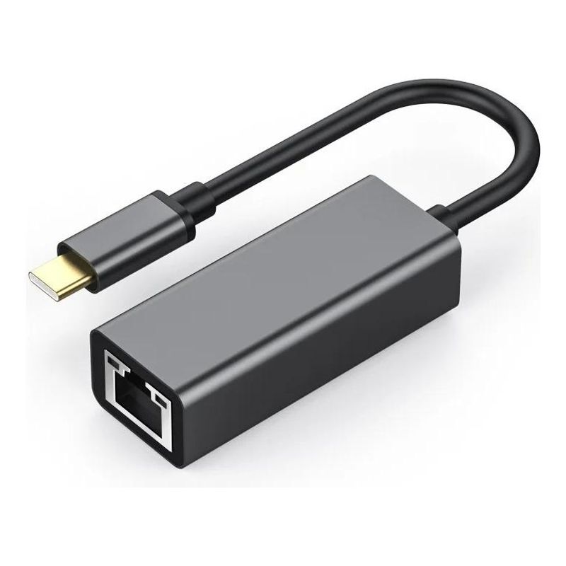 GENERICO - Adaptador USB-C a RJ45 Ethernet 1000 Mbps para Conexión Estable