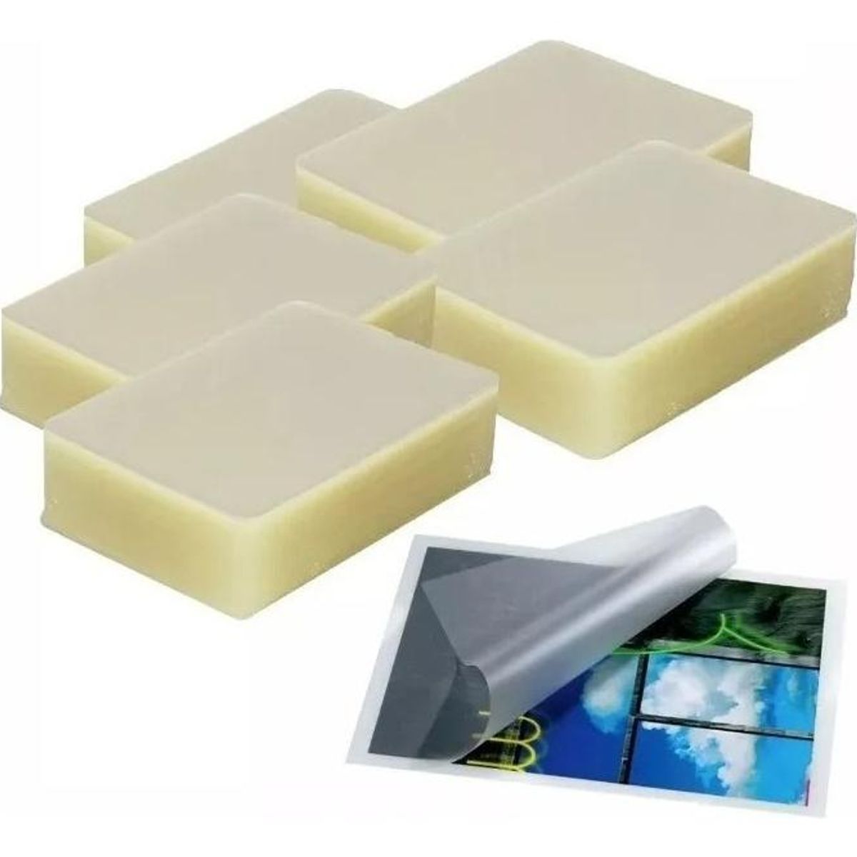 GENERICO - Pack de 100 Micas T tamaño Carnet para Laminado