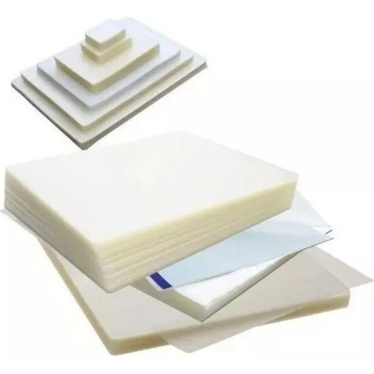 GENERICO - Pack de 100 Micas T tamaño Carnet para Laminado