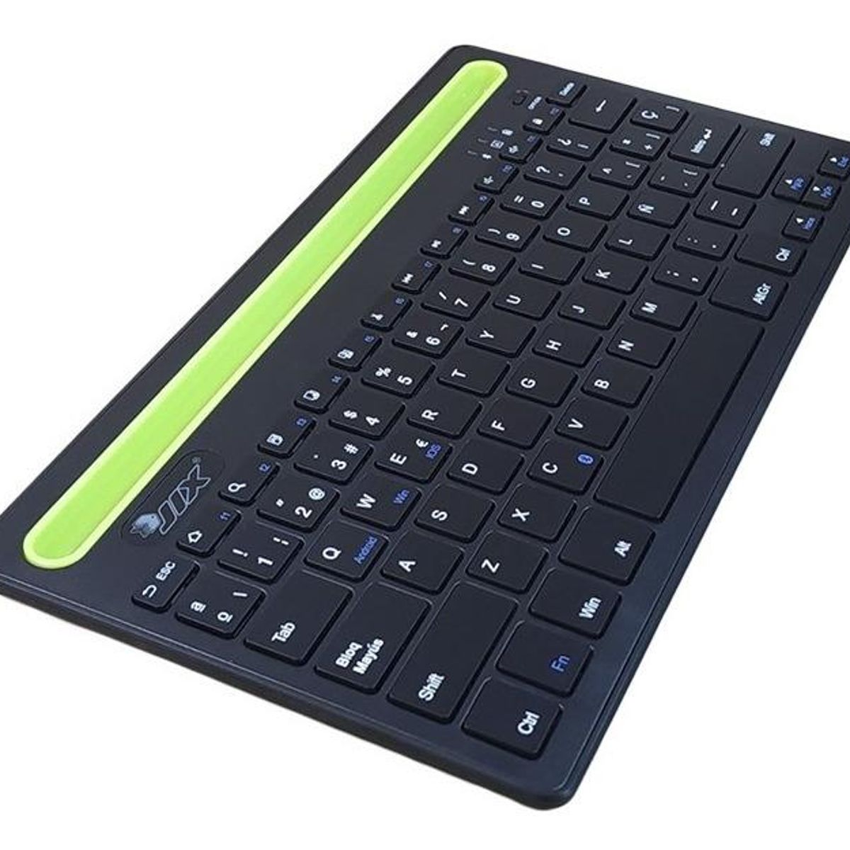 GENERICO - Teclado Bluetooth Recargable Multiplataforma con Soporte.