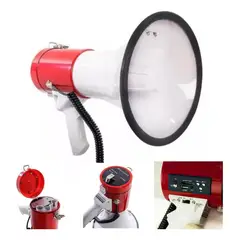 GENERICO - Megáfono Portátil con Bluetooth Recargable y Micrófono