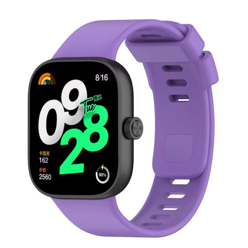 GENERICO - Correa Silicona Para Xiaomi Redmi Watch 5 4 / Band 9 8 Pro Lavanda.