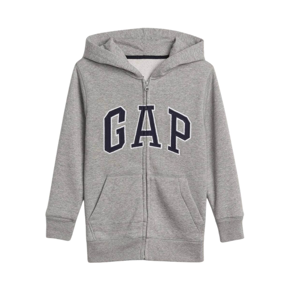 GAP - Polerón Logo Full Zipper Hombre Gris
