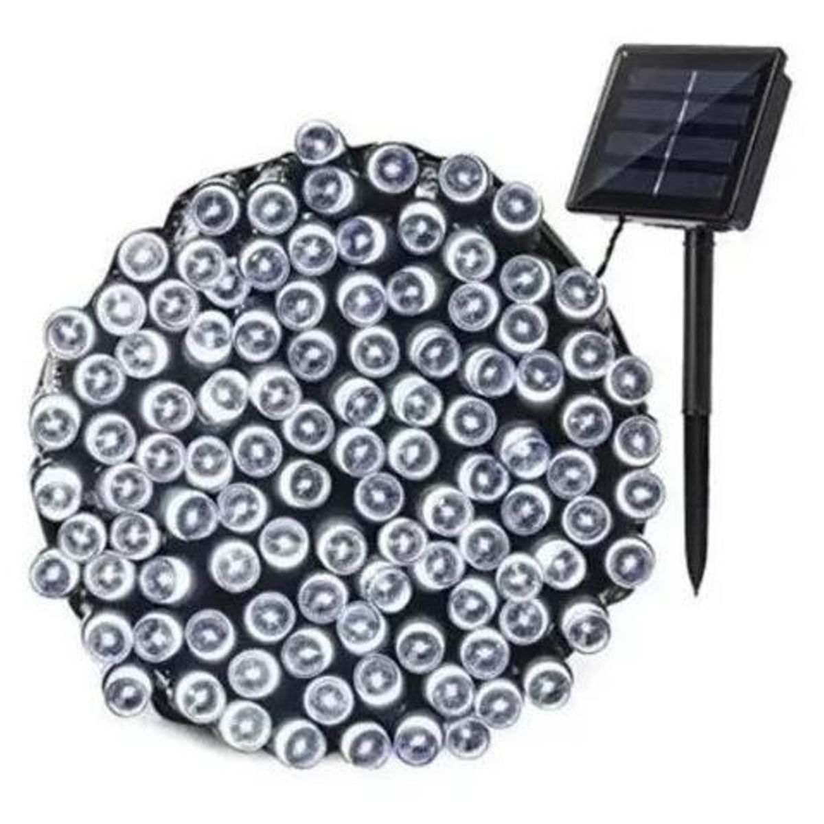 GENERICO - Guirnalda Solar de 100 LED Cálidos de 10 Metros IP66