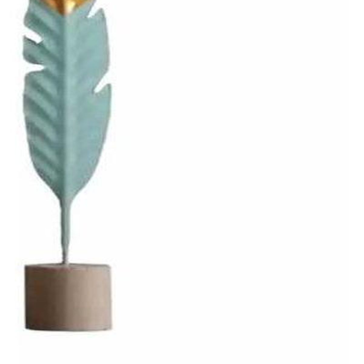 GENERICO - Figura Decorativa de Pluma Verde Agua para el Hogar