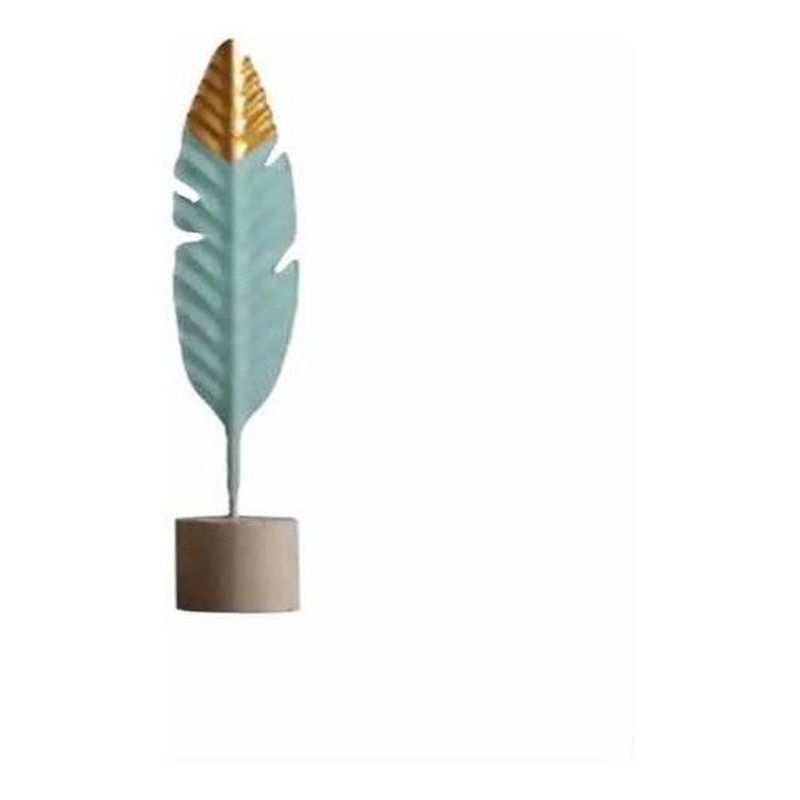 GENERICO - Figura Decorativa de Pluma Verde Agua para el Hogar