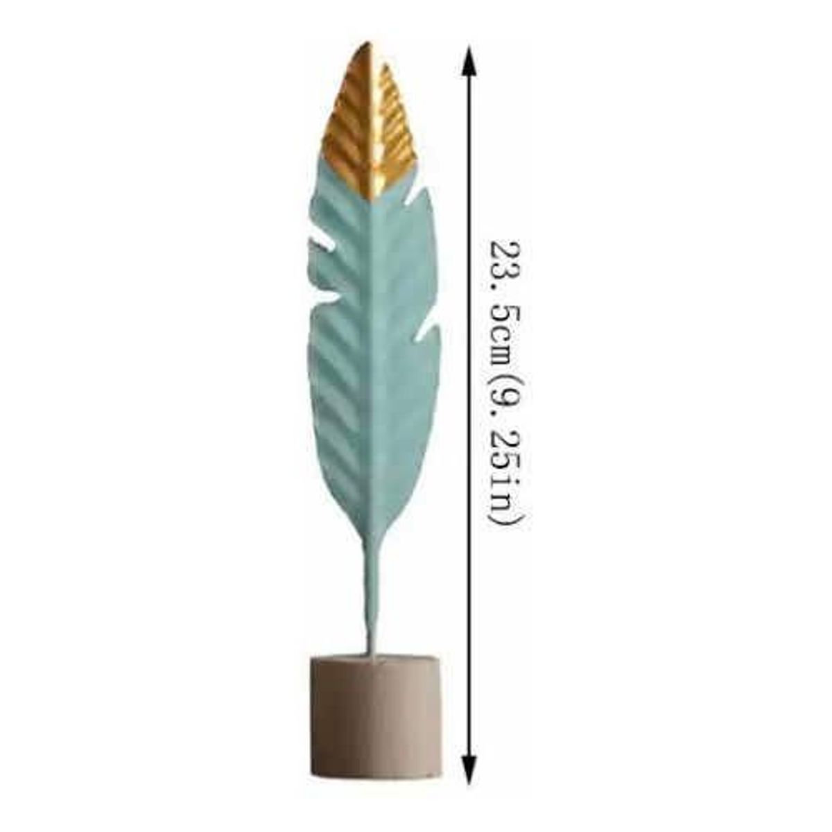 GENERICO - Figura Decorativa de Pluma Verde Agua para el Hogar