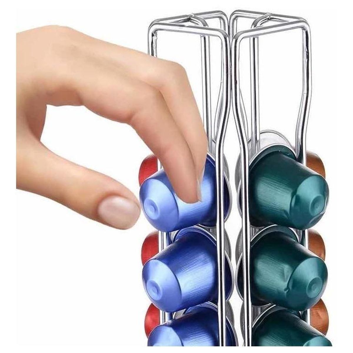 GENERICO - Porta Cápsulas de Café Giratorio para 40 Cápsulas