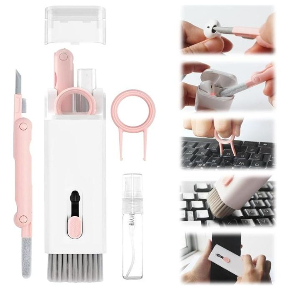 GENERICO - Kit de Limpieza Multiusos 7 en 1 para Electrónicos