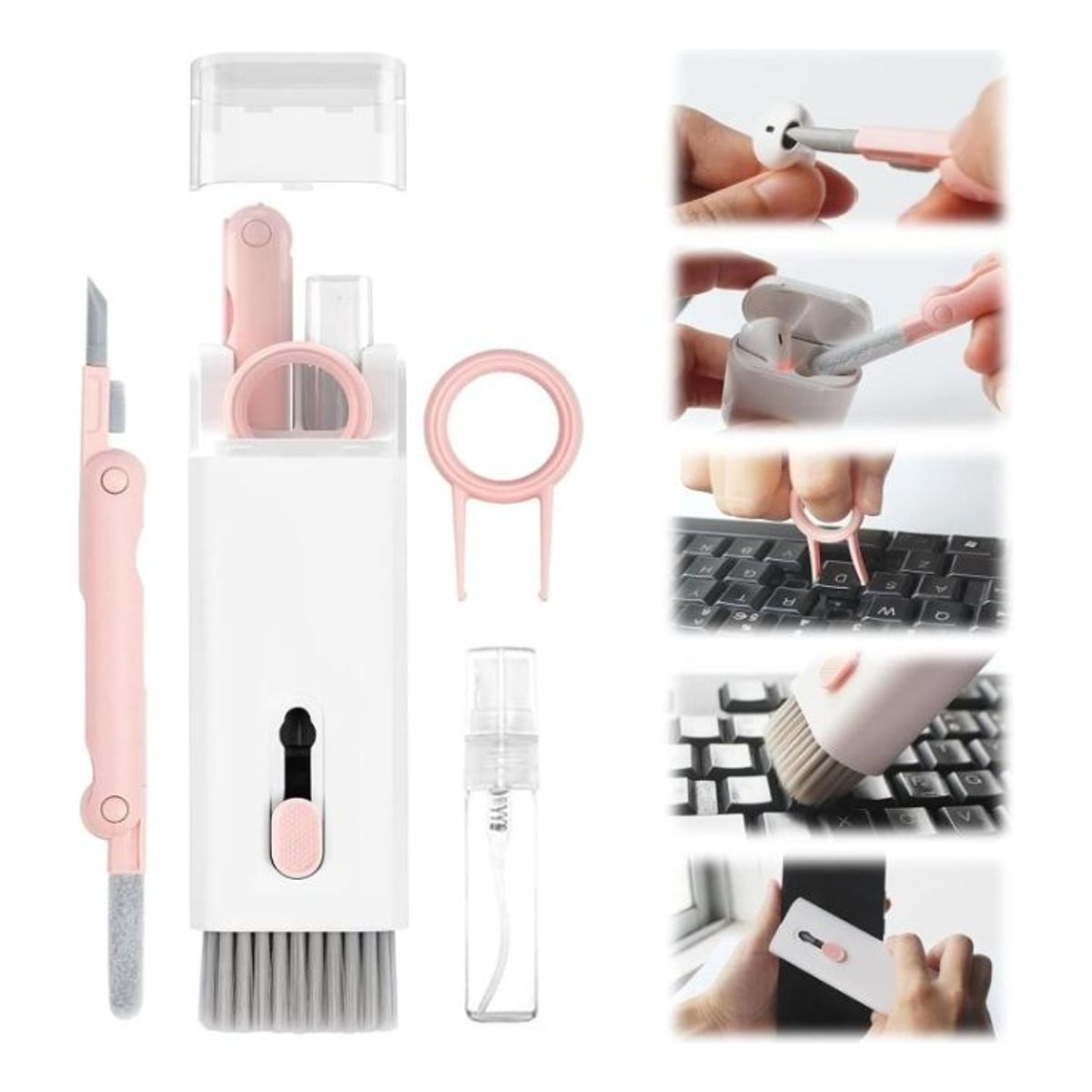 GENERICO - Kit de Limpieza Multiusos 7 en 1 para Electrónicos