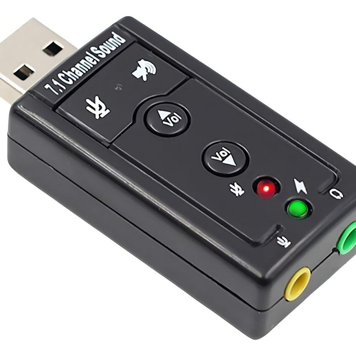 GENERICO - Adaptador de Tarjeta de Sonido USB 71 Externa para PC y Notebook