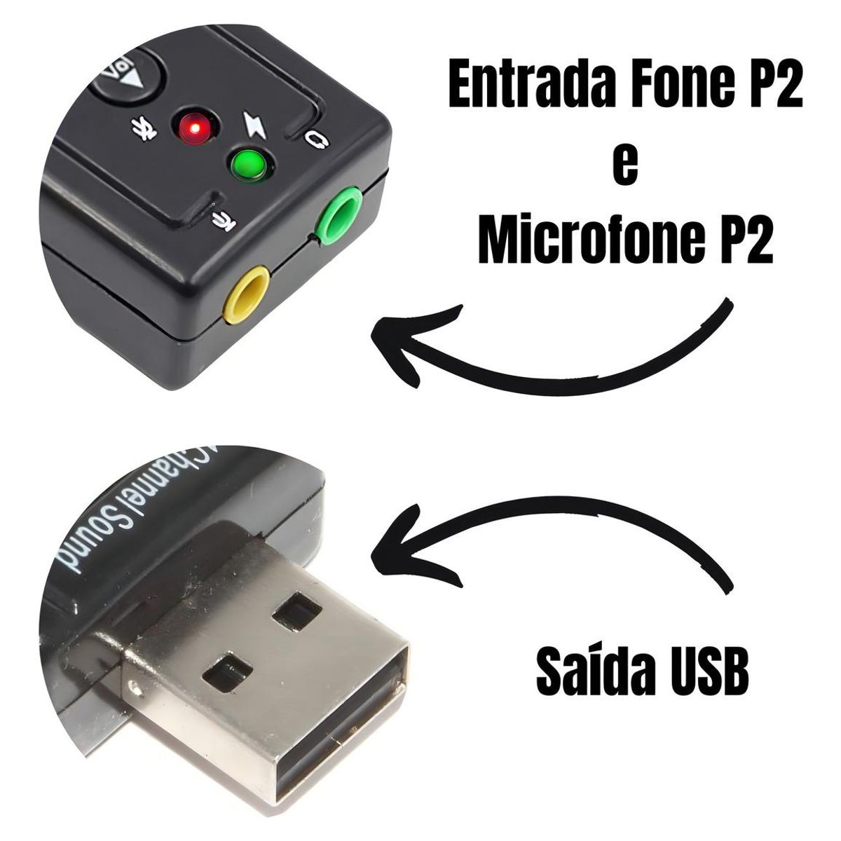 GENERICO - Adaptador de Tarjeta de Sonido USB 71 Externa para PC y Notebook