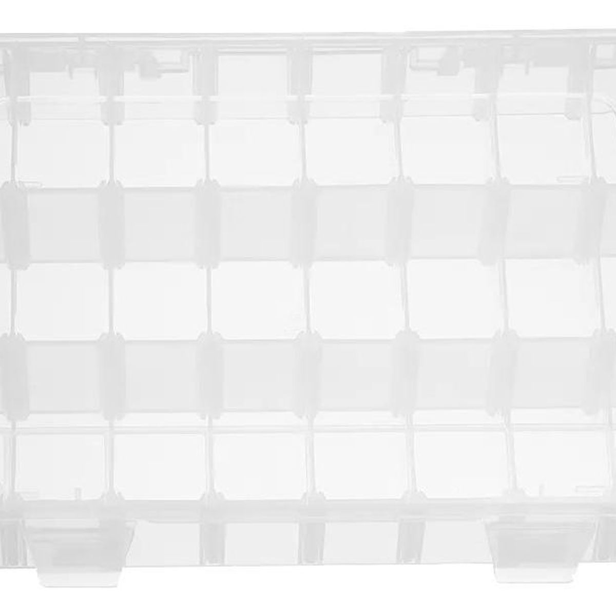 GENERICO - Caja Organizador de Plástico Transparente con 24 Compartimientos