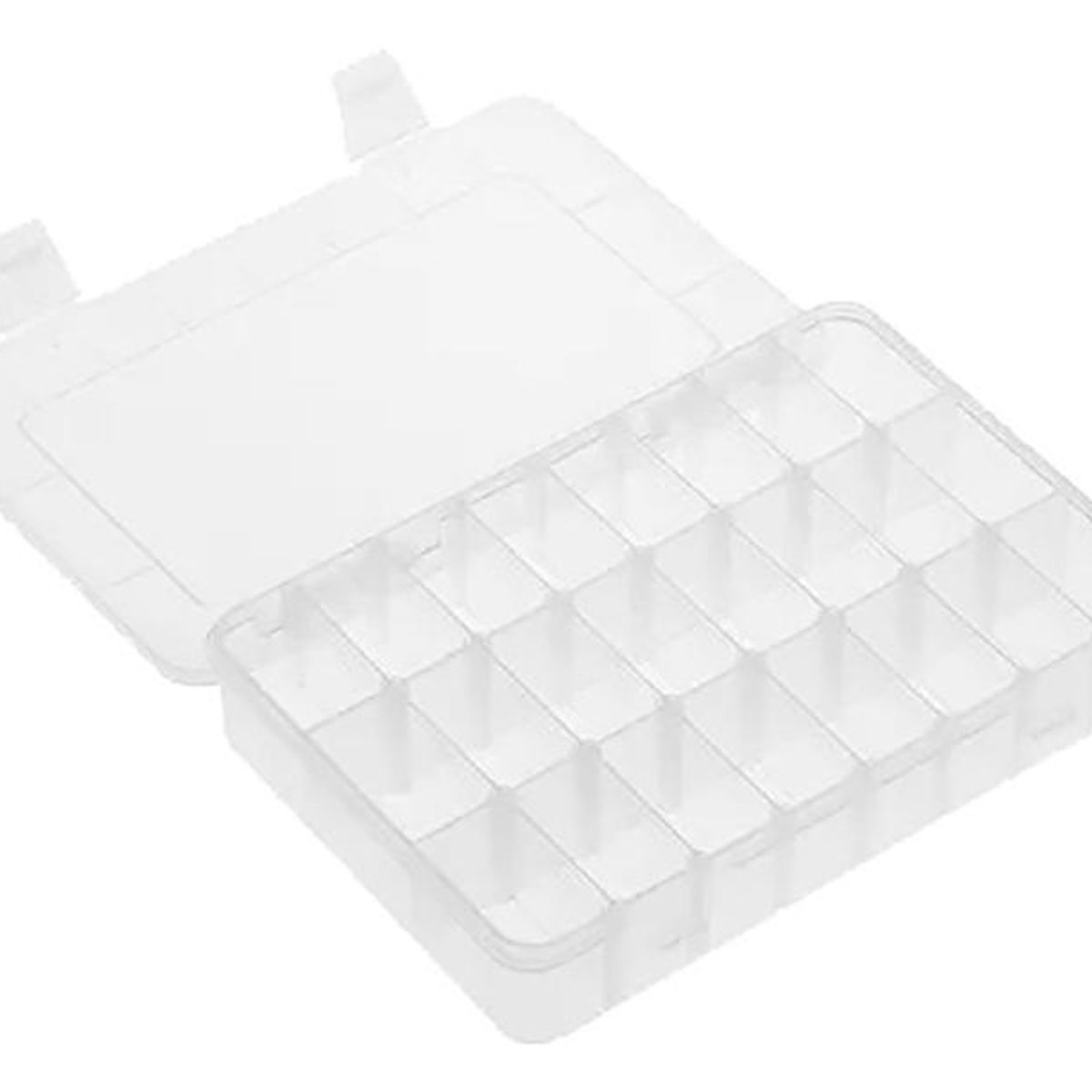 GENERICO - Caja Organizador de Plástico Transparente con 24 Compartimientos