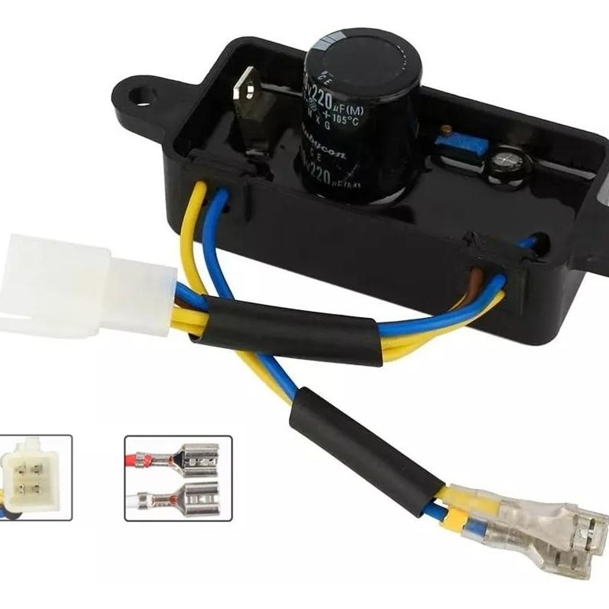 GENERICO - Regulador de Voltaje AVR Monofásico 1-3KW para Generadores