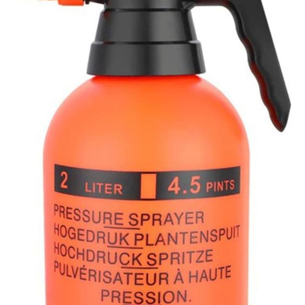 GENERICO - Pulverizador Manual a Presión de 2L Color Naranja Claro
