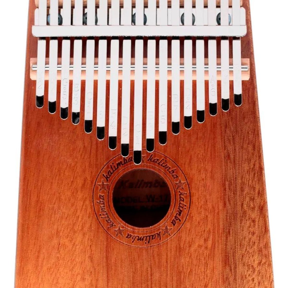 GENERICO - Kalimba de 17 Teclas en Madera y Acero Color Marrón