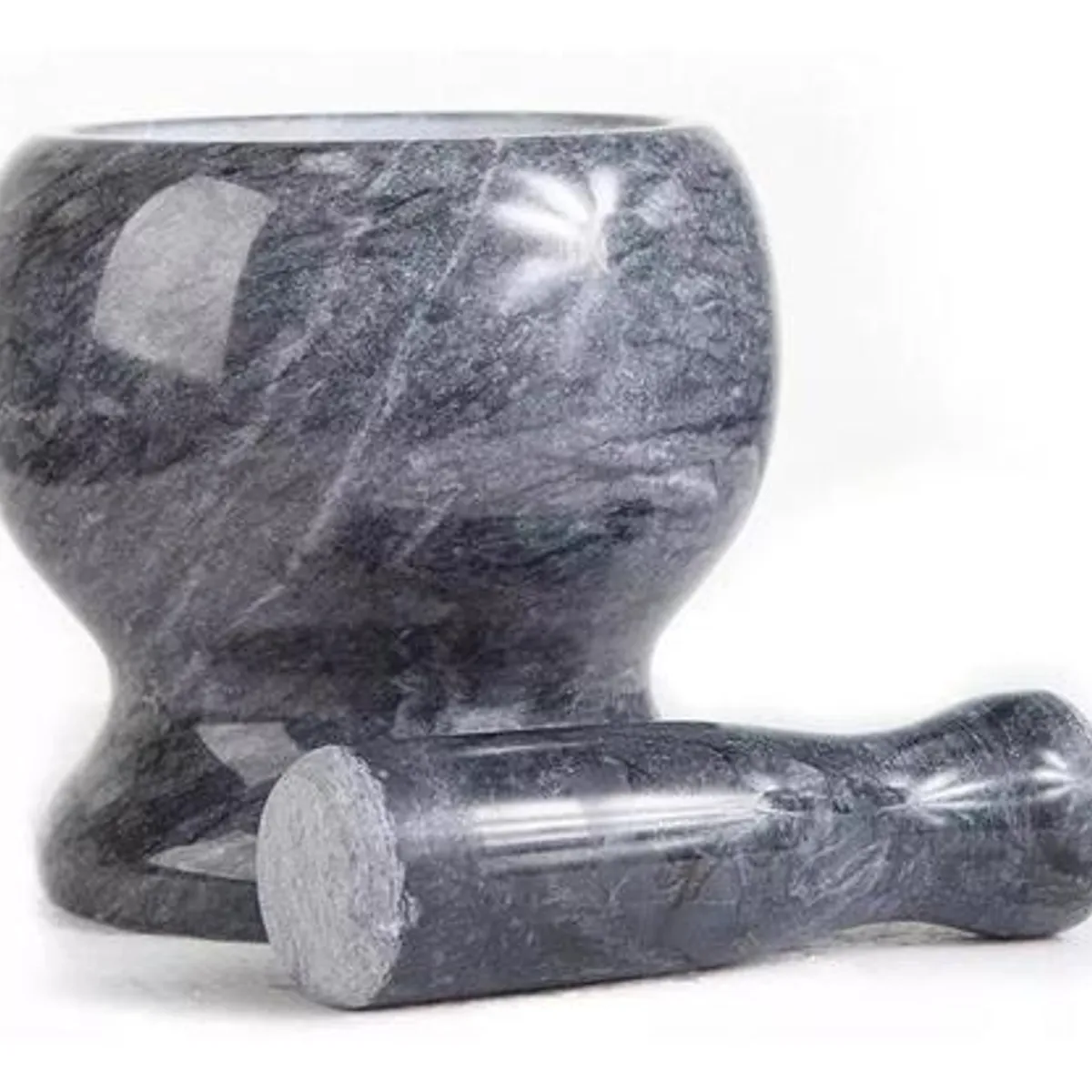 GENERICO - Mortero de Mármol 10 cm con Pison Machacador