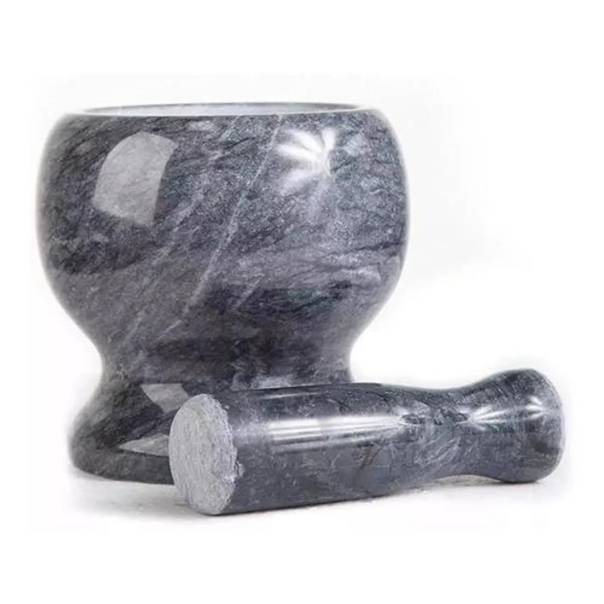 GENERICO - Mortero de Mármol 10 cm con Pison Machacador