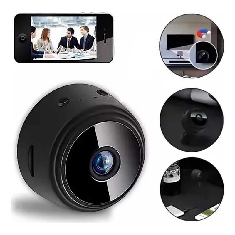 GENERICO - Cámara Espía Portátil Wi-Fi Con Batería Recargable 4K