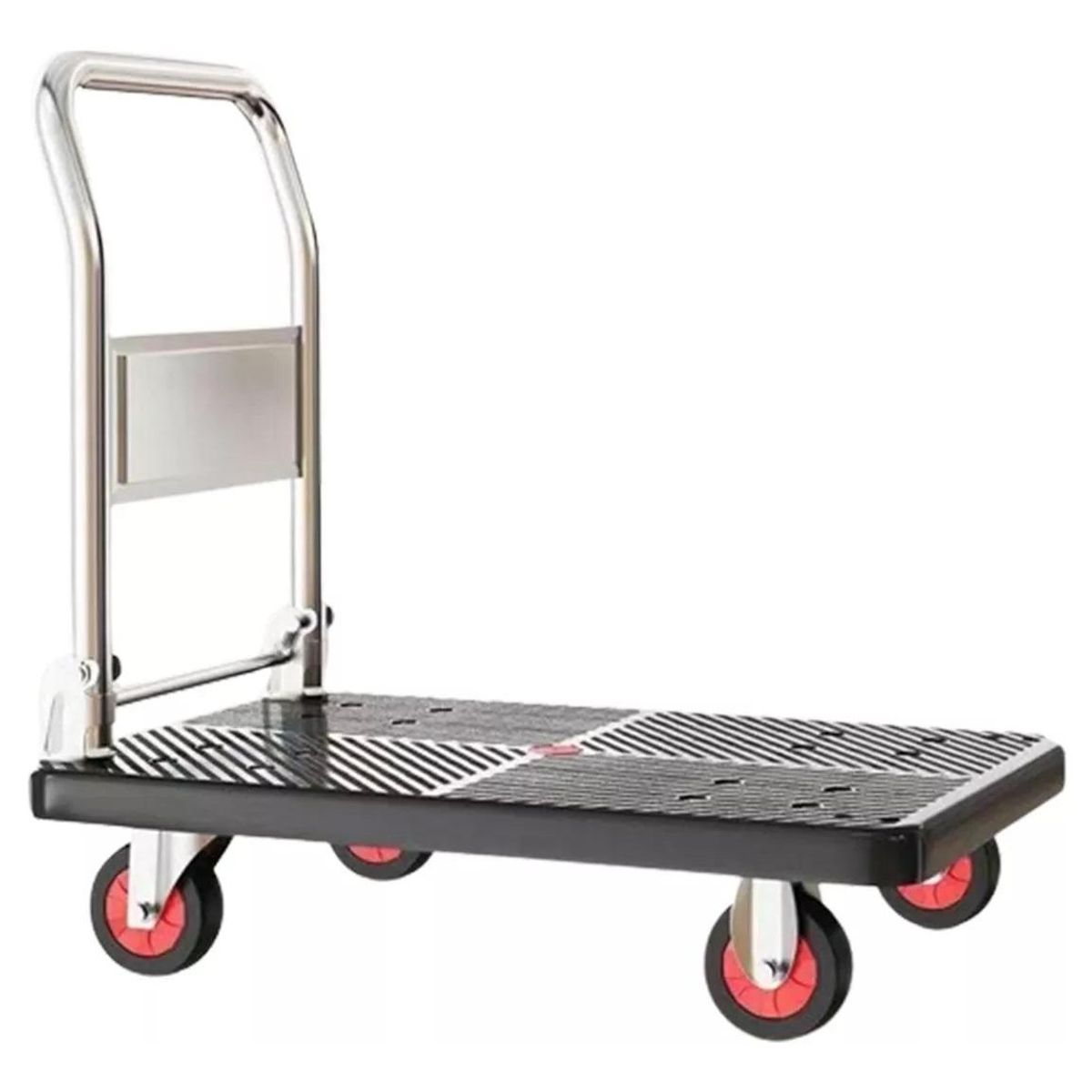 GENERICO - Carro Carga Plegable de Plataforma Grande 90x60cm 350kg