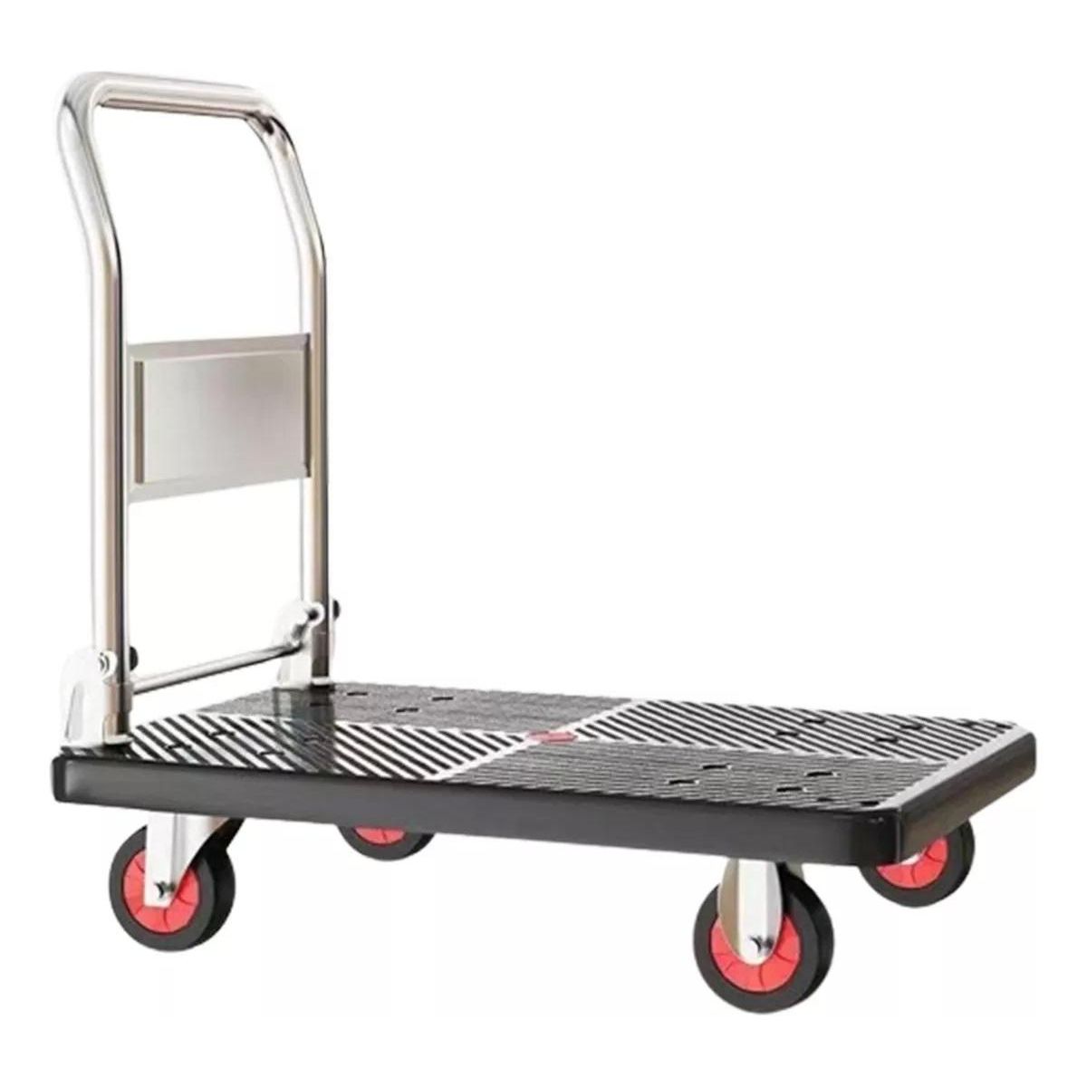 GENERICO - Carro Carga Plegable de Plataforma Grande 90x60cm 350kg