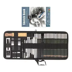 GENERICO - Juego de Lápices de Dibujo Profesional de 54 Piezas