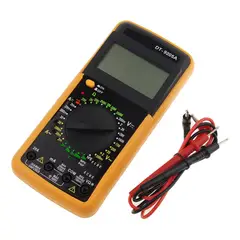 GENERICO - Multímetro Digital Tester con Pantalla LCD y Accesorios