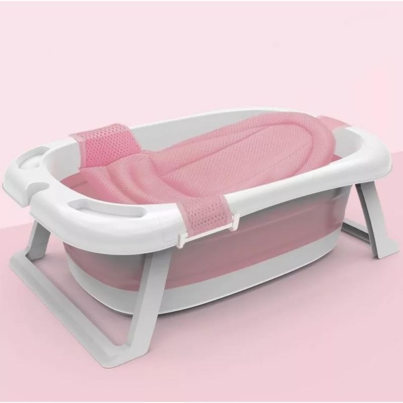 GENERICO - Bañera Plegable Antideslizante para Bebés Color Rosa