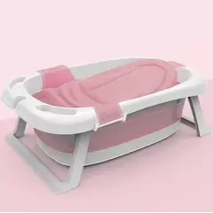 GENERICO - Bañera Plegable Antideslizante para Bebés Color Rosa