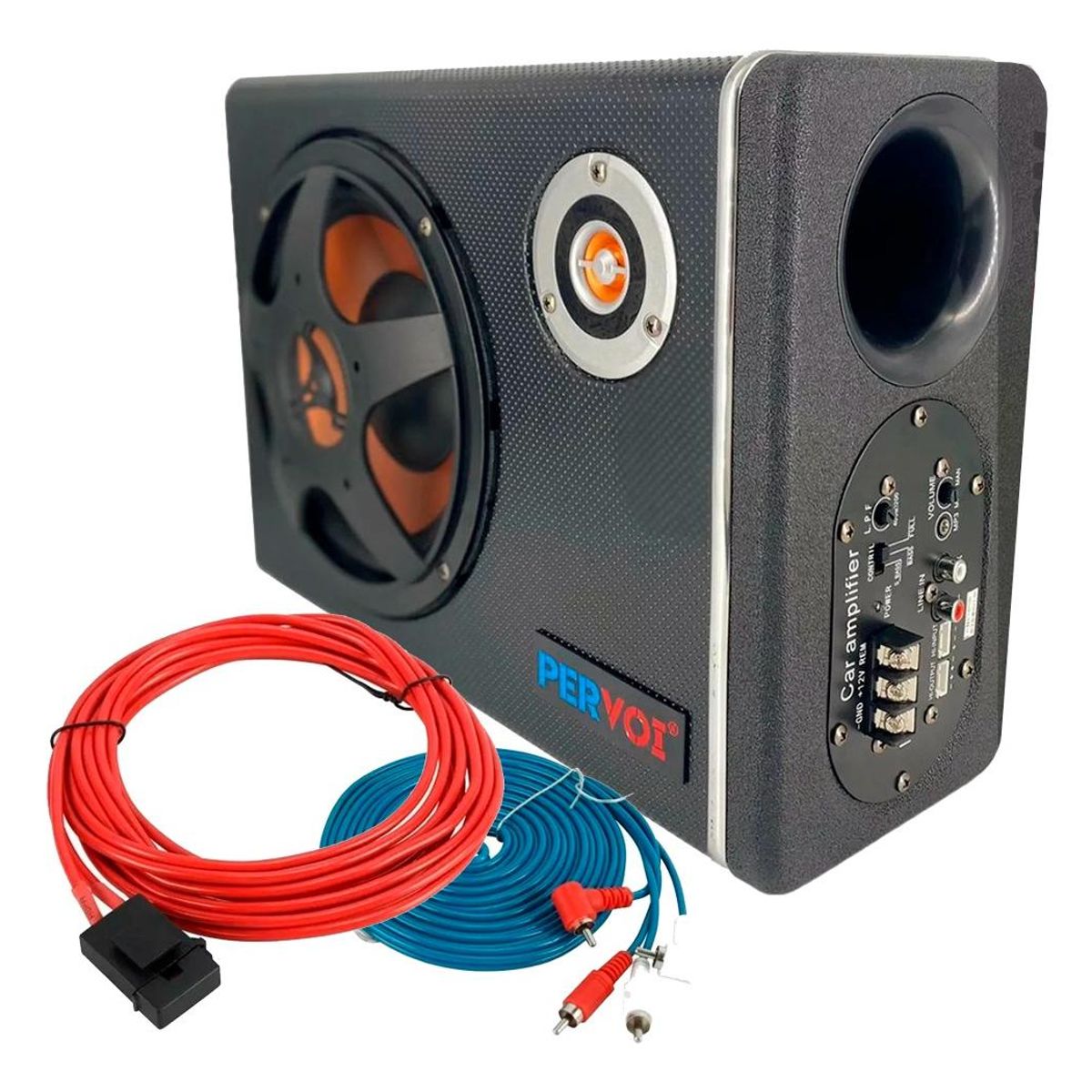 GENERICO - Subwoofer Amplificado Activo Compacto para Autos