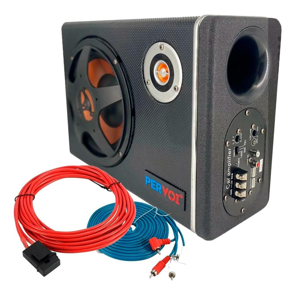 GENERICO - Subwoofer Amplificado Activo Compacto para Autos
