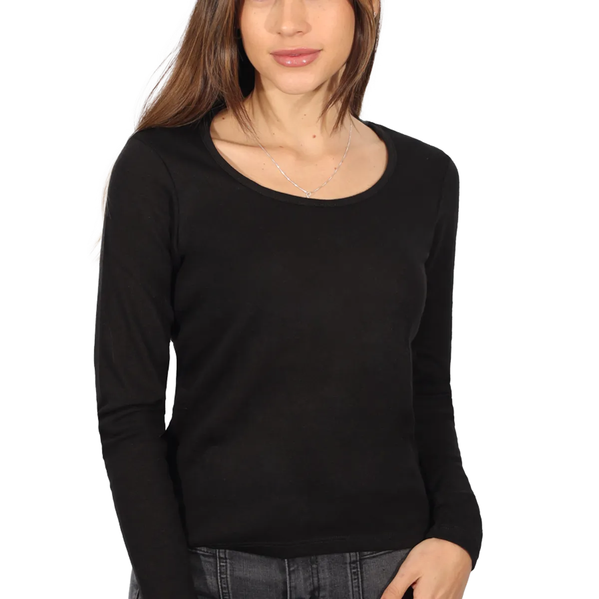 DIVINO JEANS - Polera Edita I Negra Divino Jeans