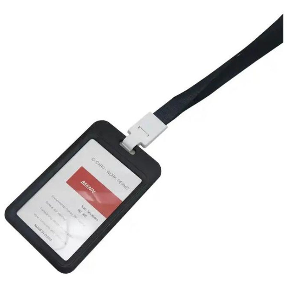 GENERICO - Pack de 3 Porta Credenciales con Cintas Lanyard de Colores