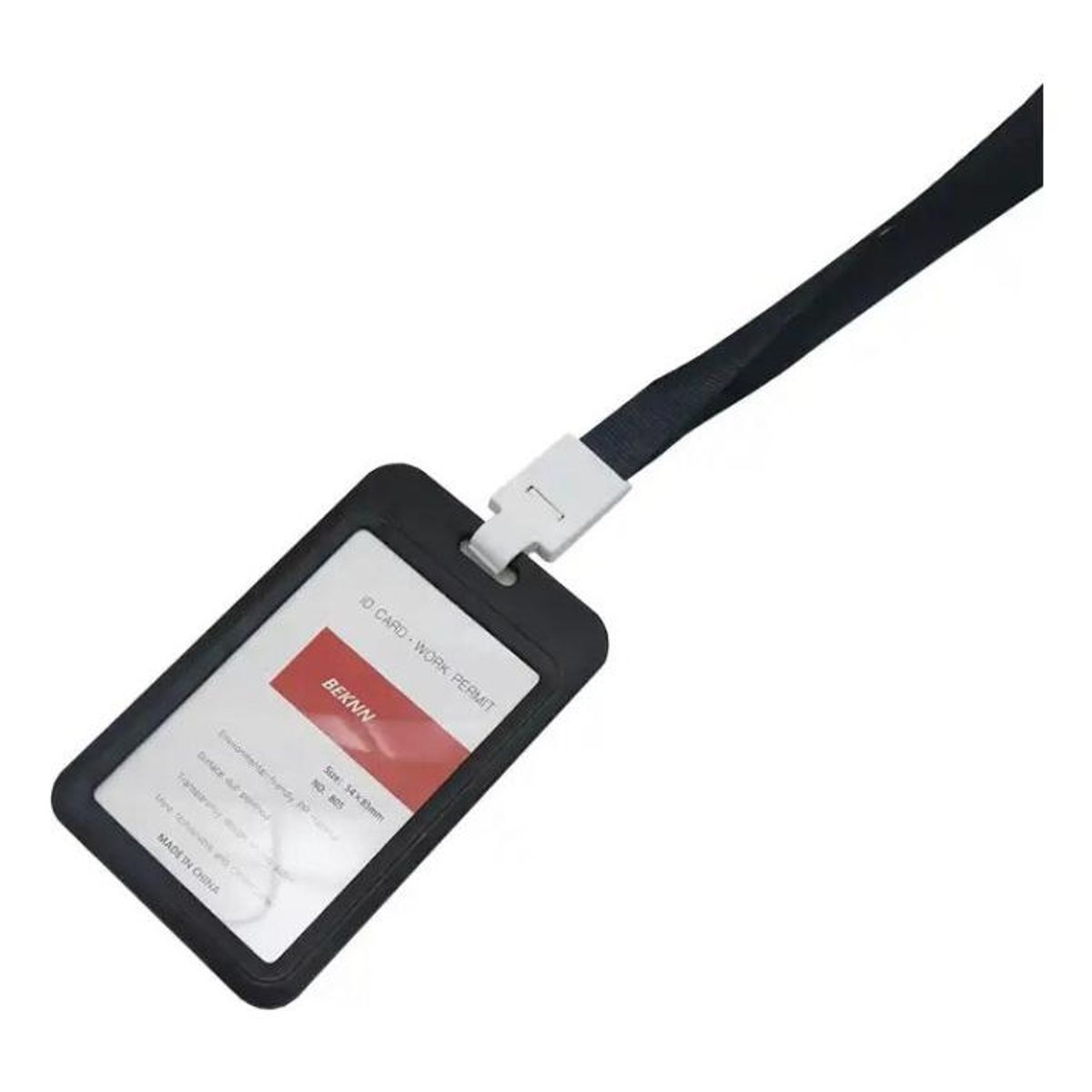 GENERICO - Pack de 3 Porta Credenciales con Cintas Lanyard de Colores