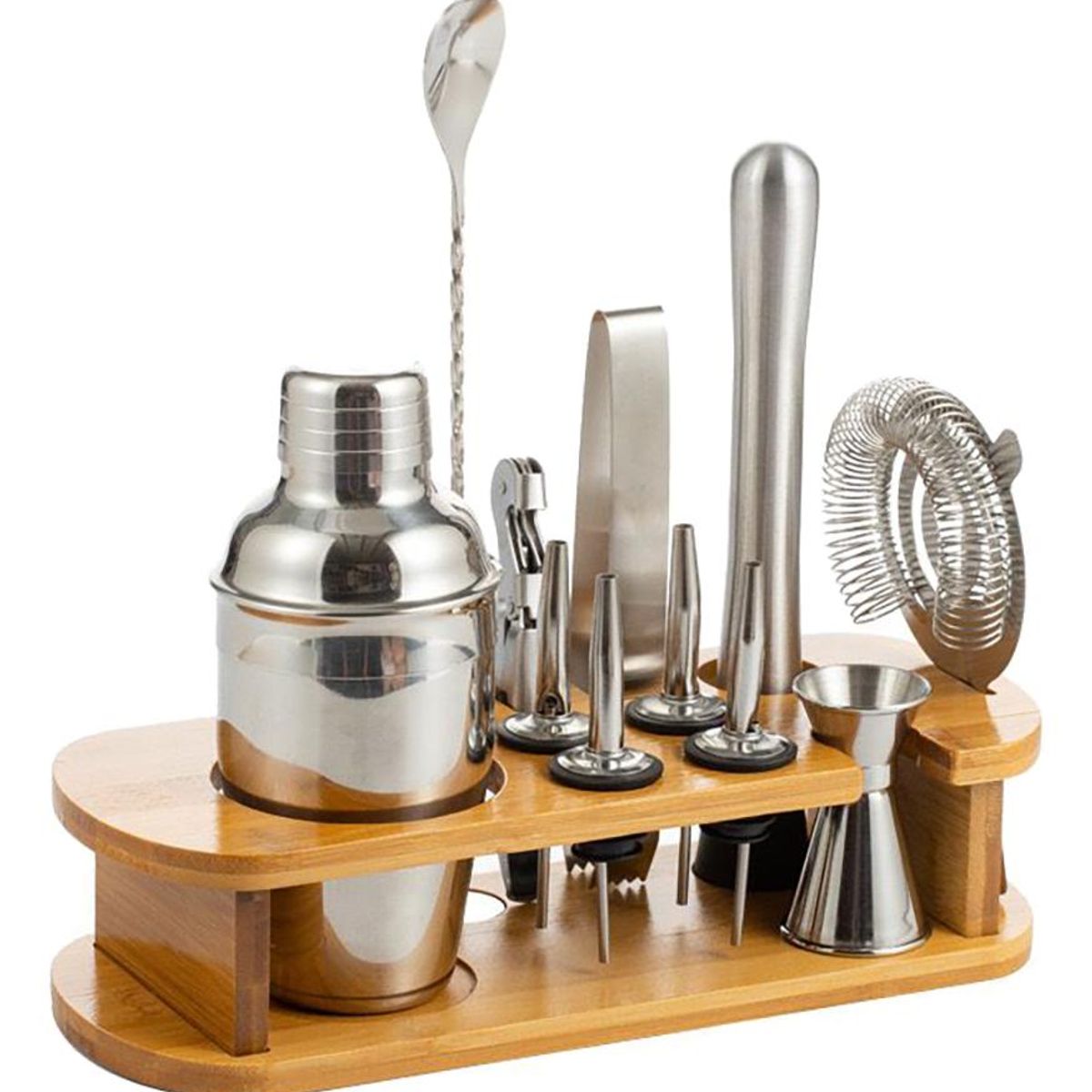 GENERICO - Kit Completo de Utensilios de Coctelería de 12 Piezas