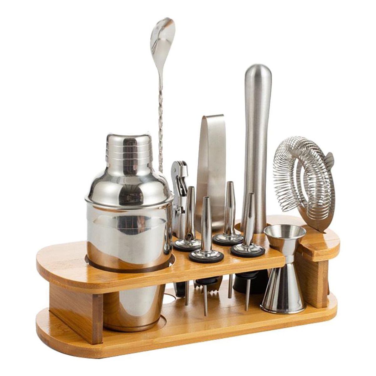 GENERICO - Kit Completo de Utensilios de Coctelería de 12 Piezas