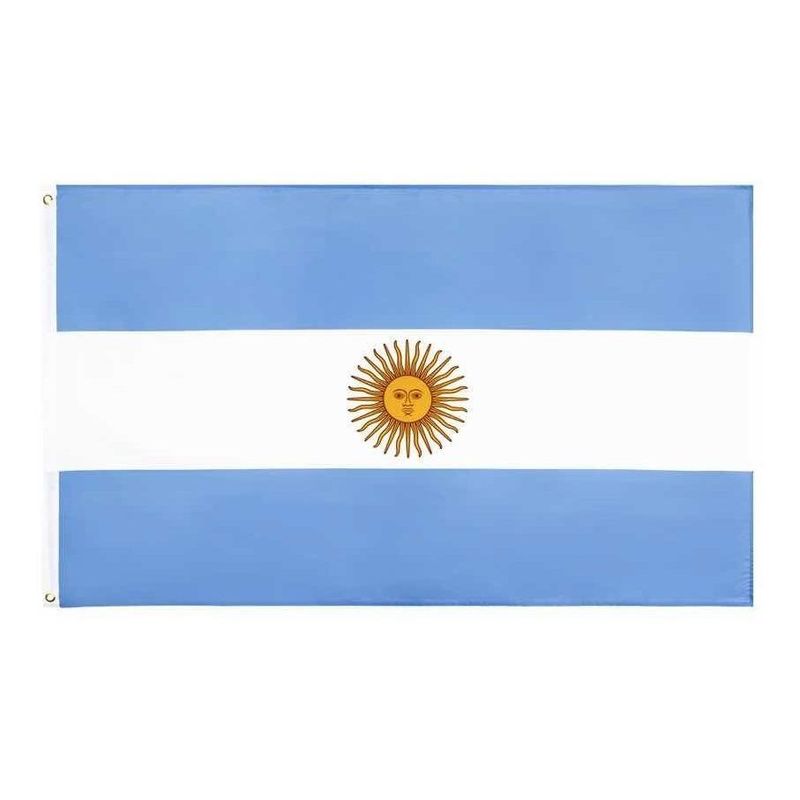 GENERICO - Bandera Argentina 90x150 cm con Alta Durabilidad