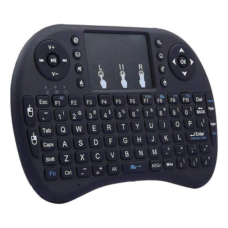GENERICO - Teclado Inalámbrico Compacto con Touchpad para PC y TV.